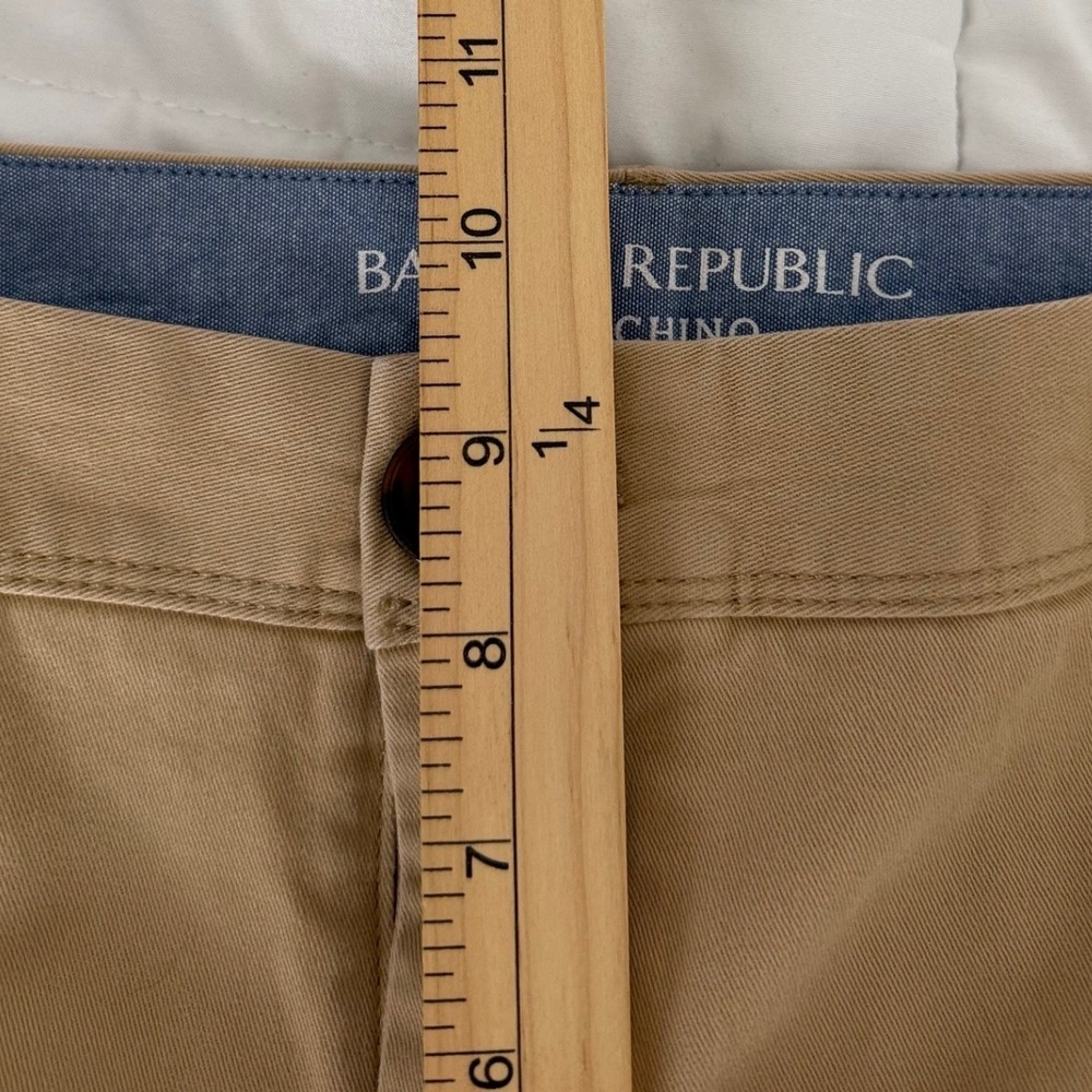 Banana Republic City Chino Khaki Tan Minimalist Cuffed Shorts Womens Size 10 - Picture 7 of 9